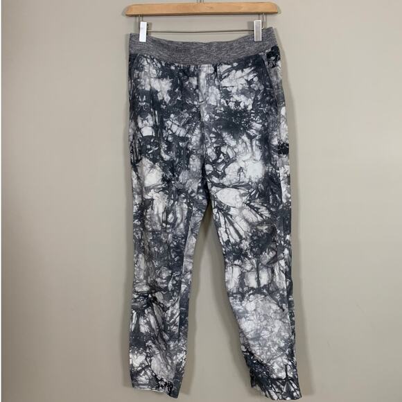 Cabi Gray Marble Tie Dye Pants Poplin Pull-on Yoga Waist Women's Size Small - Picture 11 of 11